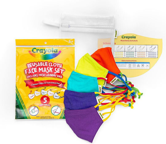 Crayola Маска за защита Тъканна за деца 5бр