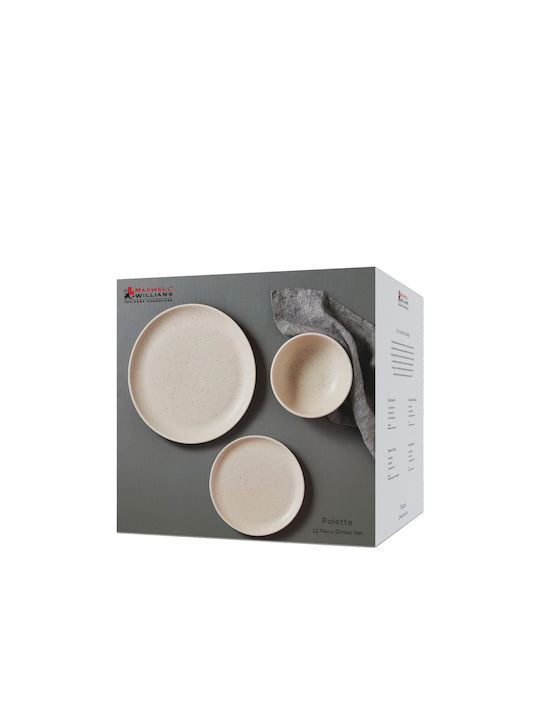 Maxwell & Williams Set de Farfurii Ceramic Bej 12buc