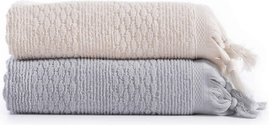 Nef-Nef Homeware Комплект Кърпи за Баня 3бр Serenity Outlast Ecru Тегло 550гр/кв.м