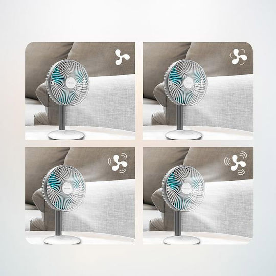 Cecotec Energy Silence 4000 Επιτραπέζιος Ανεμιστήρας 40W Διαμέτρου 15cm Γκρι