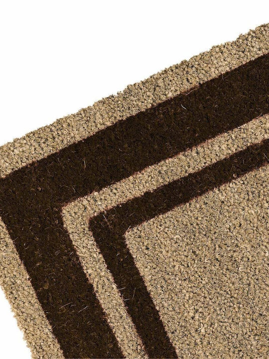Entrance Mat made of Coir Brown 60x33cm Thickness 15mm