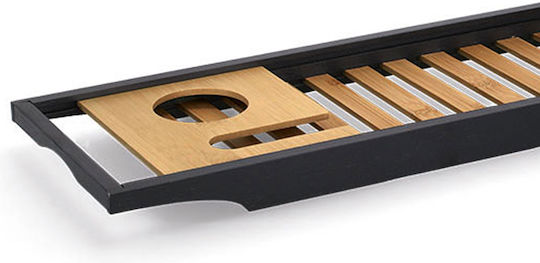 Zeller An der Wand montiert Badezimmerregal Bamboo 70x20x3.5cm Schwarz
