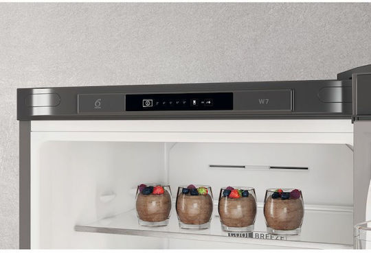 Whirlpool Fridge-Freezer 335lt NoFrost H191.2xW59.6xD67.8cm Inox W7X 82I OX