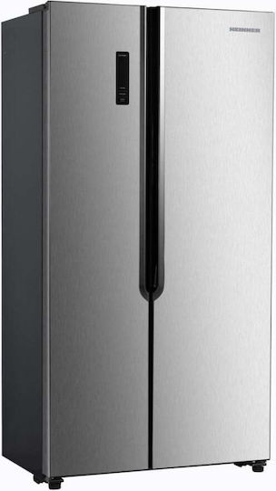 Heinner Side-by-Side Kühlschrank 442Es Total NoFrost H177xB90xT59cm. Inox HSBS-H442NFXE++