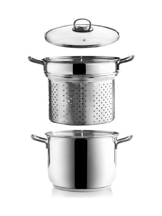 Orion Anett Tiefrostfreier Edelstahl Kochtopf Dampfgaren 6lt / 22cm