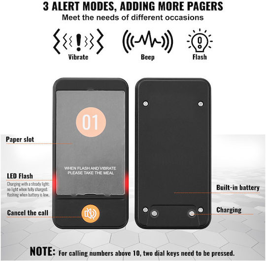 Wireless Ready Order Notification System for Restaurants 998 Channels 20 Devices Vevor Dcpqcqdrcpfx0k4qav2