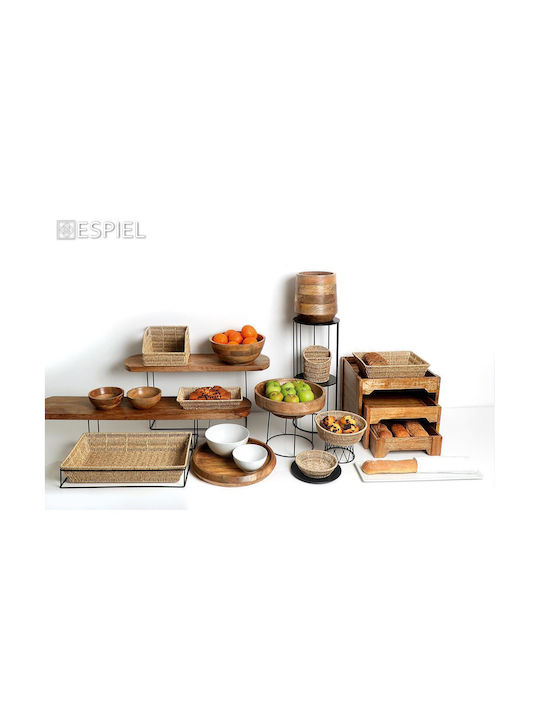 Espiel Bread Box Wicker Beige 27x20x7cm