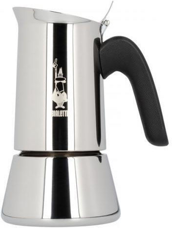 Bialetti Induction Stovetop Espresso Pot 4 Cups Silver