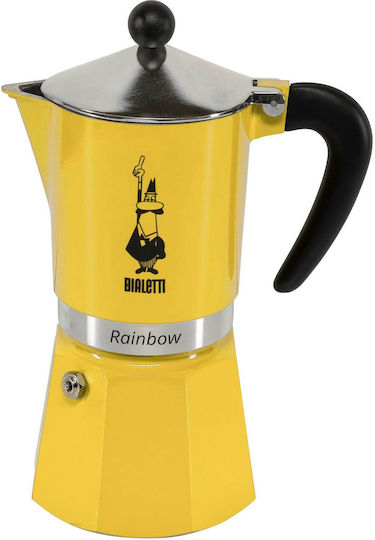 Bialetti Stovetop Espresso Pot 6 Cups Brown