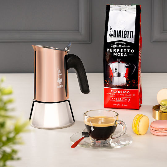 Bialetti Venus New Stovetop Espresso Pot 6 Cups Inox Copper