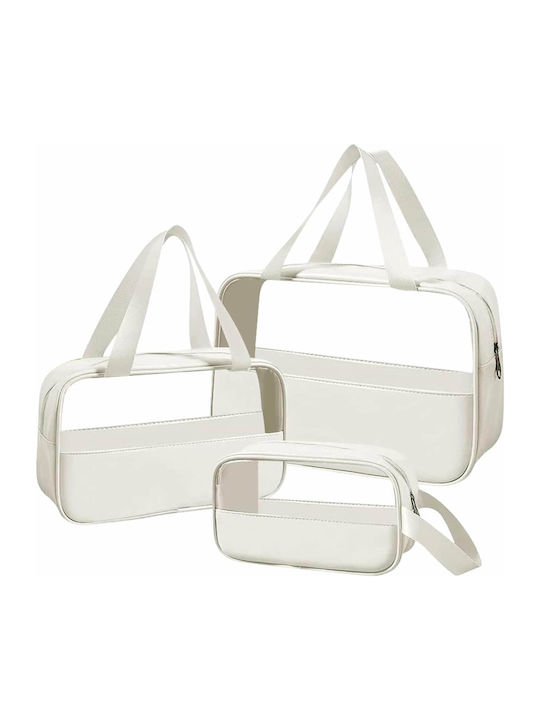 Set Toiletry Bag in White color