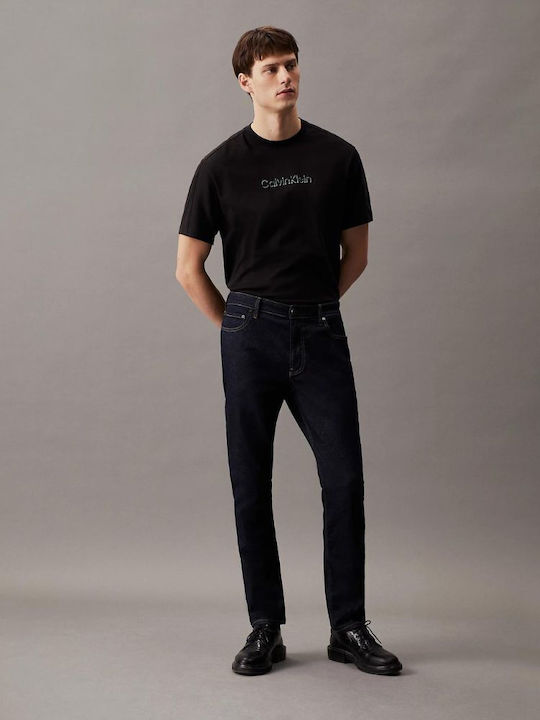 Calvin Klein T-shirt Bărbătesc cu Mânecă Scurtă Negru