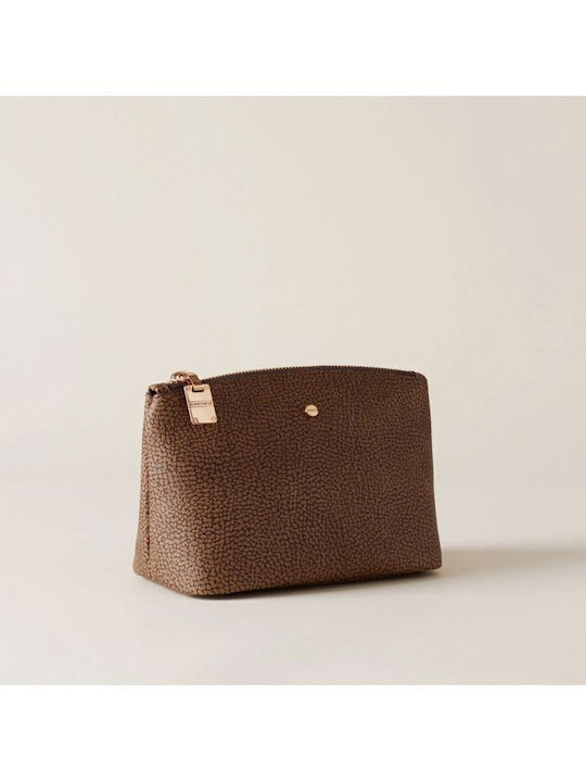 Borbonese Toiletry Bag in Brown color