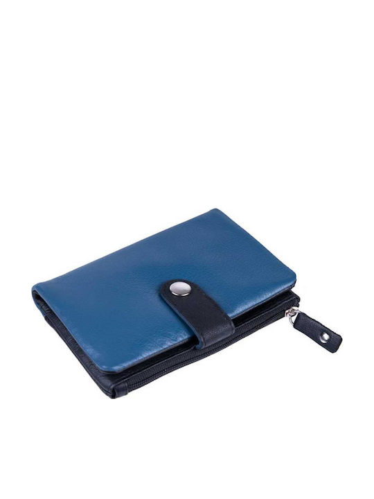 Mic Din piele Portofel de damă Clasice Albastru