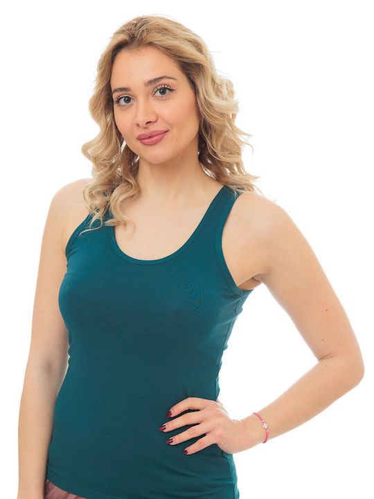 Women's T-Shirt with Spaghetti Strap Petrol