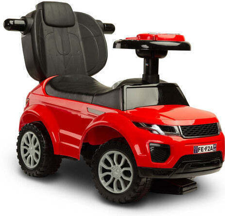 Caretero Riding Sport Car Αυτοκινητάκι Ride On με Χειρολαβή για 12+ μηνών με Ήχους Κόκκινο