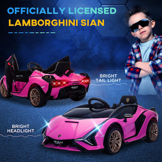 Lamborghini Μονοθέσιο με Τηλεκοντρόλ Licensed 12 Volt Ροζ