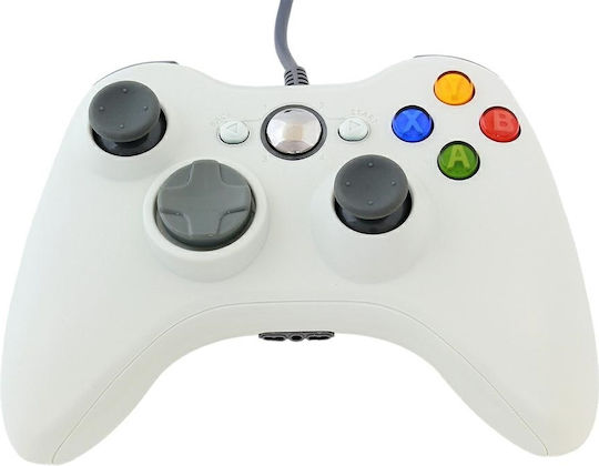 Ενσύρματο Gamepad για PC / Xbox 360 Λευκό