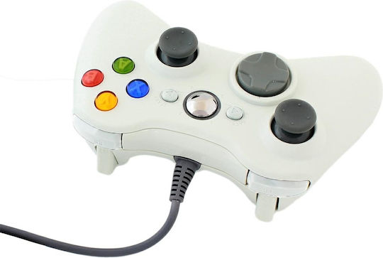 Ενσύρματο Gamepad για PC / Xbox 360 Λευκό