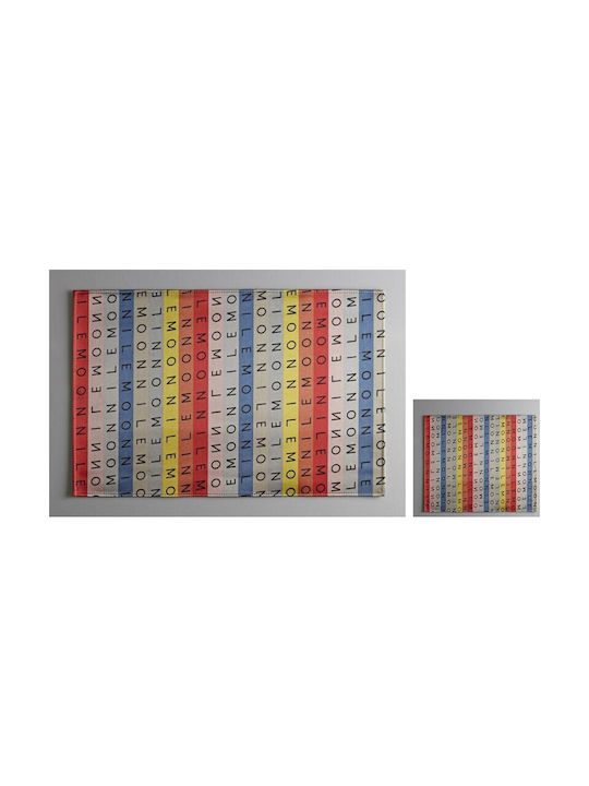 Espiel Fabric Coaster Multicolor Round Coaster Fabric Multicolour 10cm HEN219 6pcs
