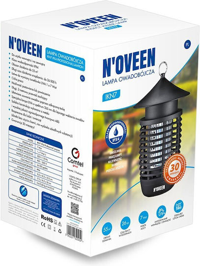 N'Oveen Ηλεκτρική Εντομοπαγίδα 7W 55m² NOVE-LA-002-90