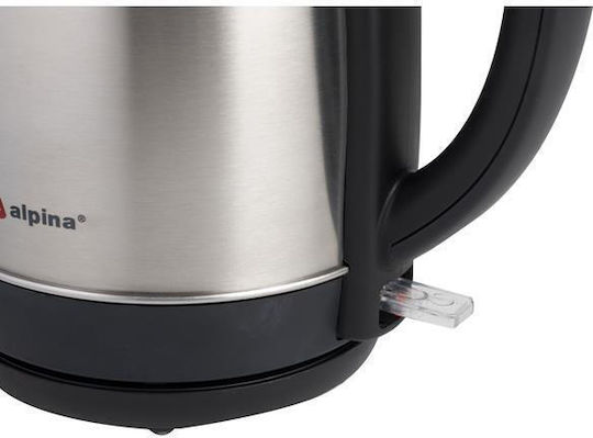 Alpina Appliances Βραστήρας 1.7lt 2200W Ασημί