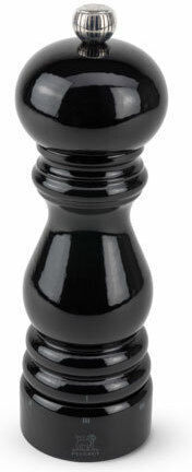 Peugeot Paris Χειροκίνητος Μύλος Πιπεριού Ξύλινος Beech Wood Black Lackered 18cm