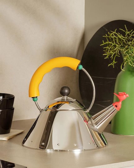 Alessi Τσαγιέρα Ανοξείδωτη Γκρι 1000ml