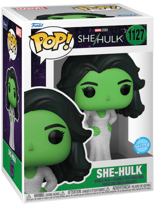 Funko Pop! Marvel: She-Hulk Glitter Bobble-Head Limited Edition Funko Pop! Marvel: She-Hulk Glitter Bobble-Head Limited Edition