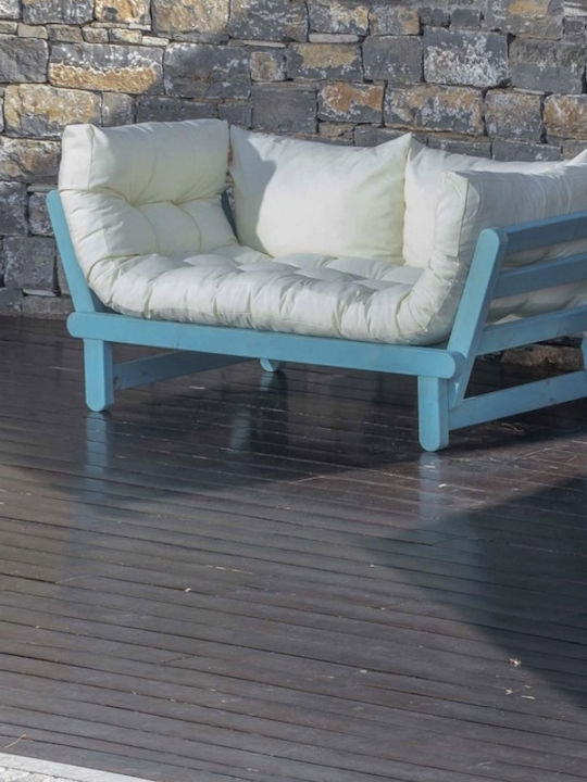 Zweisitziges Sofa Außenbereich Holz 200x75cm