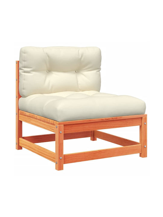 Outdoor Sofa Wooden with Cushions 63.5x63.5x67cm
