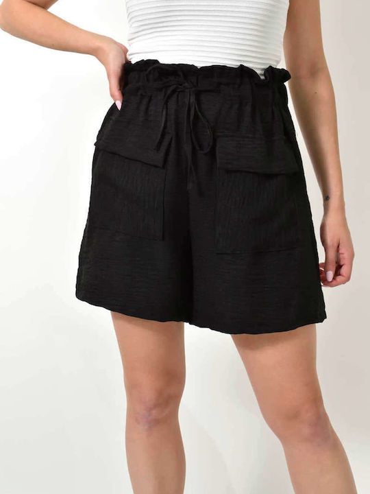 Potre Women's Linen Shorts black
