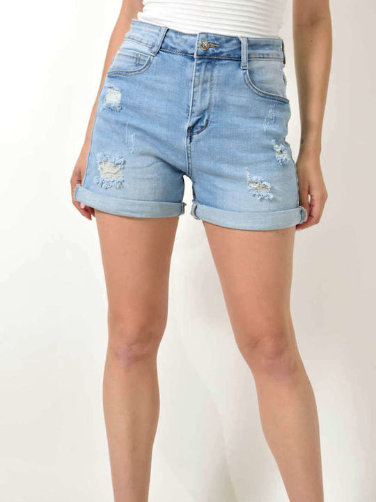 Potre Women's Jean Shorts Blue