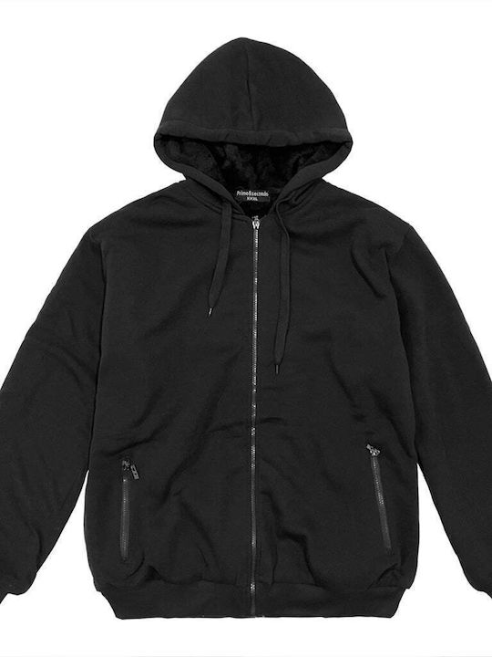Ustyle Men's Sweatshirt Jacket with Hood black
