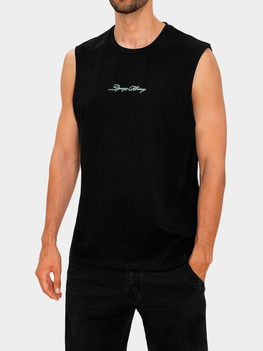 3Guys Men's Sleeveless Blouse BLACK