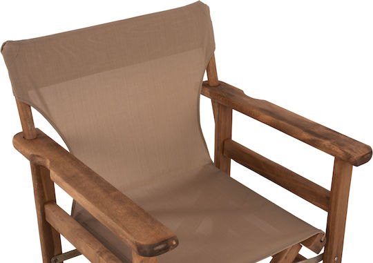 Director's Chair Wooden Limnos Walnut / Mocha 1pcs 57x54x88.5cm.