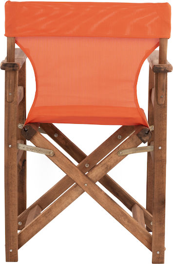Director's Chair Wooden Limnos Orange 1pcs 57x54x88.5cm.