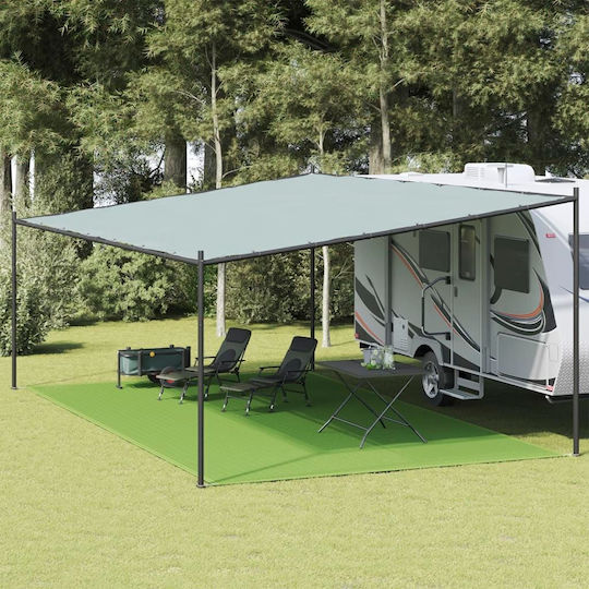 Covor pentru cort deschis, verde, 400 x 700 cm, HDPE