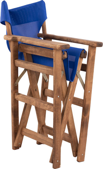 Director's Chair Wooden Limnos Blue 57x54x88.5cm