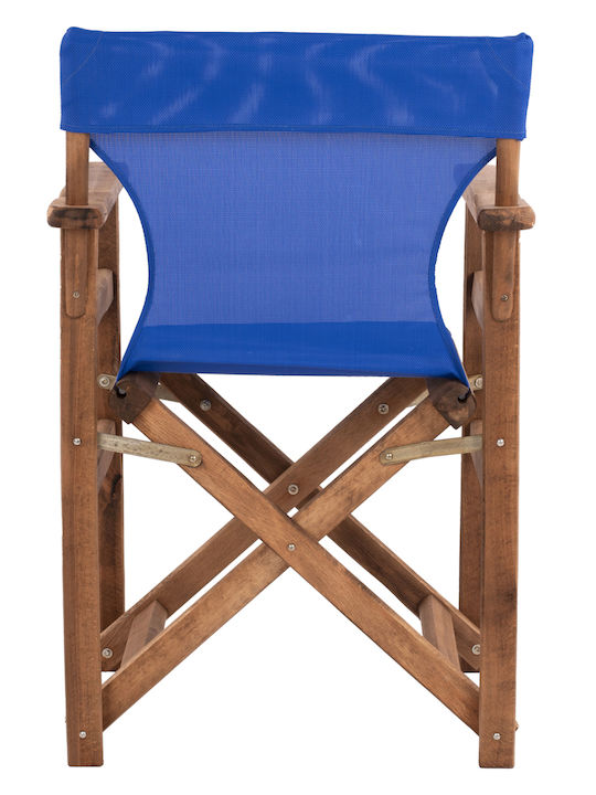Director's Chair Wooden Limnos Blue 57x54x88.5cm