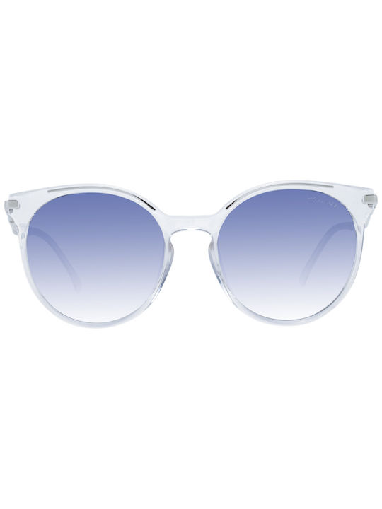 Ana Hickmann Women's Sunglasses with Transparent Frame and Blue Gradient Lens HI9089I T02