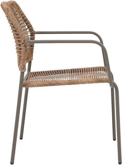 Fylliana Gartenstühle Rattan Leana Braune 56x59x80cm