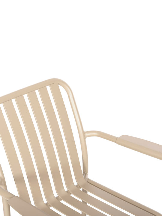 Gartenstühle Aluminium Rachel Champagner 63x58x85cm