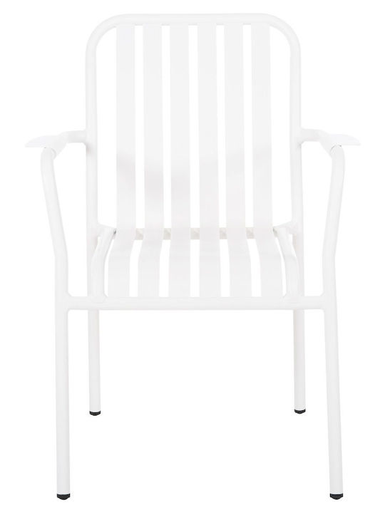 Scaun De Exterior Din Aluminiu Rachel Alb 63x58x85 Cm