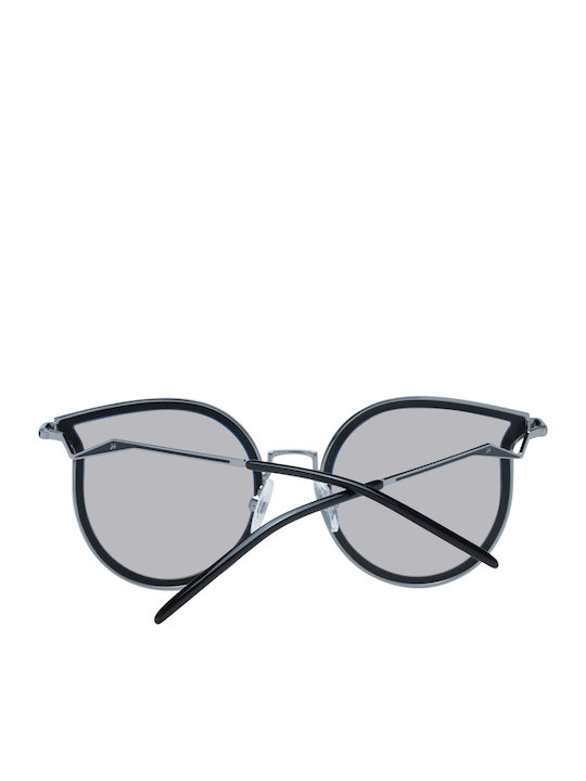Ana Hickmann Damen Sonnenbrille mit Schwarz Gestell und Gray Linse