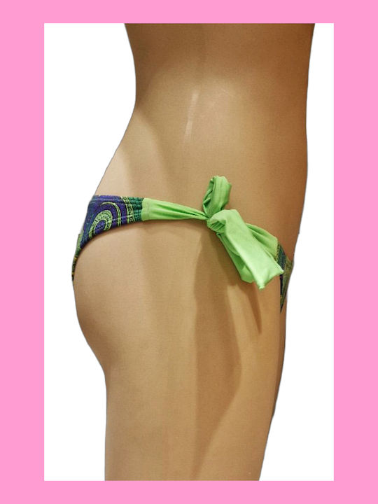 Bluepoint Solids Bikini Brazil with Ties Green