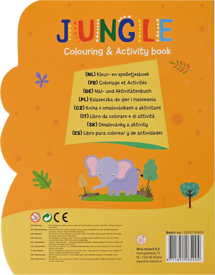 Coloring Book Activities Stickers Jungle Animals