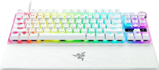 Razer Huntsman V3 Pro Tenkeyless Optical Gaming Keyboard Tenkeyless with Razer Analog Optical Gen-2 switches and RGB lighting (English US) White