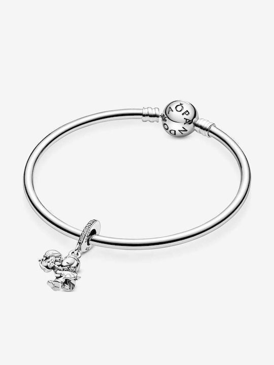 Pandora Married Couple Dangle Charm με Πέτρες από Ασήμι με Ζιργκόν