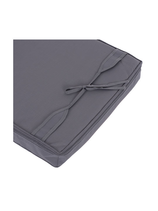 HomeMarkt Sunbed Cushion with Backrest Sifnos Grey 78x78cm